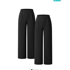 HALARA Flex High Waisted Plicated Side Pocket Straight Leg Work Pants - Size XL